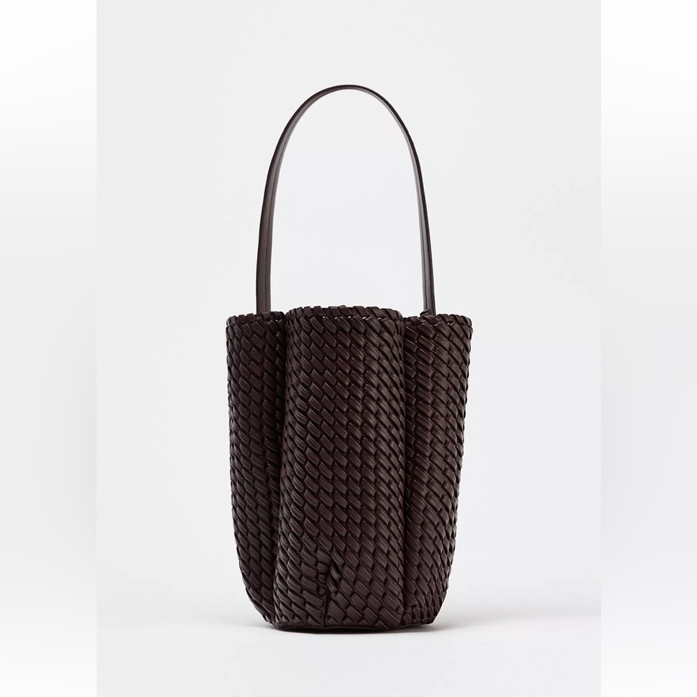 Zara Woven Bucket Bag